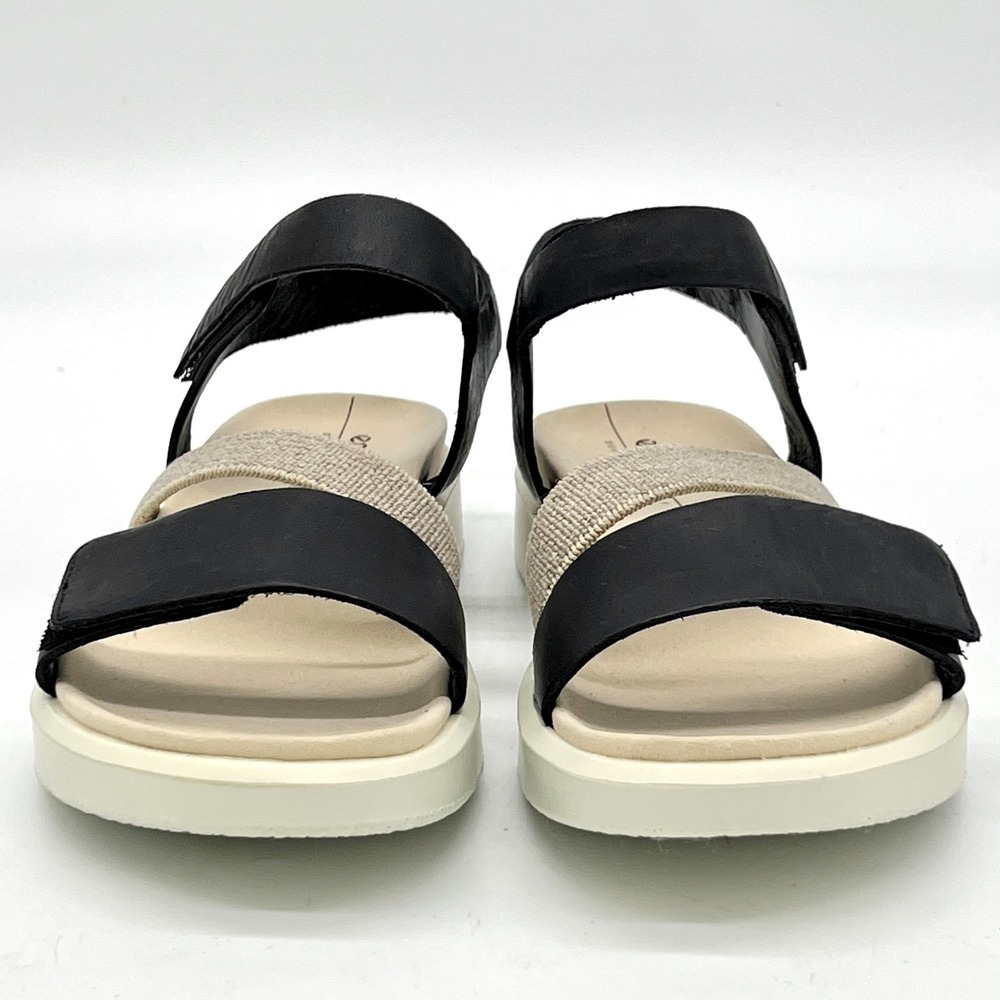Ecco Women's sz 5-5.5 US 36 EU Flowt Band Sandal Black 2-Strap New $129 - Picture 6 of 14